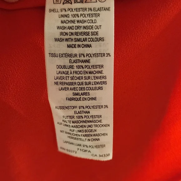 French Connection Elao Drape Puff Sleeve Dress Size 8 - EUC - Picture 8 of 11